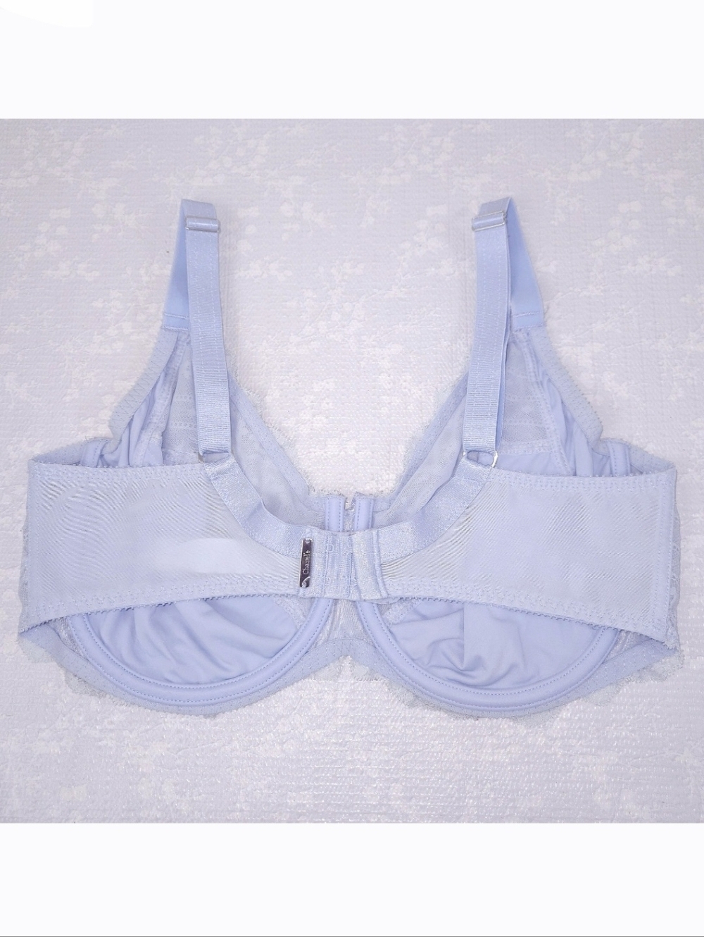 SOLD CHANTELLE Rive Gauche Full Coverage Bra 38DDD Baby Blue Underwire - Picture 3 of 7